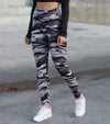 Camo High Waisted Leggings – Grey - MELTED FITNESS